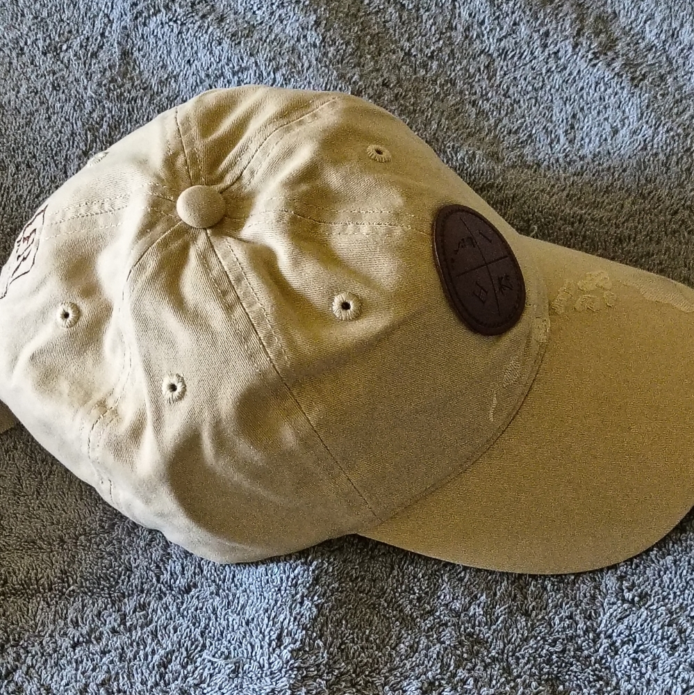NWOT Robin Ruth Embroidery Hawaii Island Cap Design Beige One Size Casual Outing - Picture 5 of 10